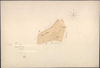 1 vue Chitenay : plans du cadastre napoléonien. Section B2 dite de chery