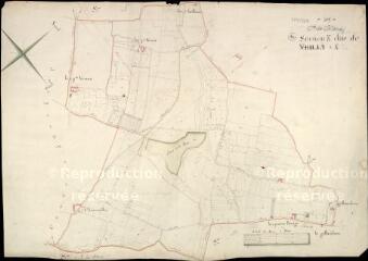 1 vue Chitenay : plans du cadastre napoléonien. Section K
