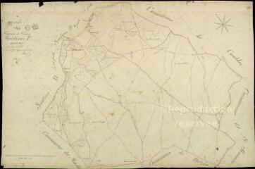 1 vue Choussy : plans du cadastre napoléonien. Section C dite de la forêt