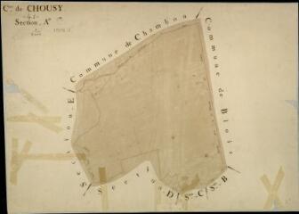 1 vue Chouzy-sur-Cisse : plans du cadastre napoléonien. Section A