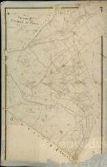 1 vue Chouzy-sur-Cisse : plans du cadastre napoléonien. Section E1