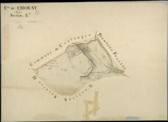 1 vue Chouzy-sur-Cisse : plans du cadastre napoléonien. Section E 2