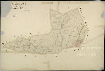 1 vue Chouzy-sur-Cisse : plans du cadastre napoléonien. Section F