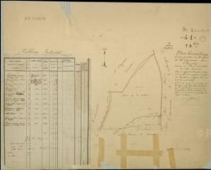 1 vue Chouzy-sur-Cisse : plans du cadastre napoléonien. Section I développement