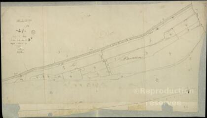 1 vue Chouzy-sur-Cisse : plans du cadastre napoléonien. Section K6