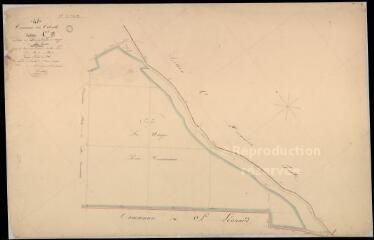 1 vue Colombe (La) : plans du cadastre napoléonien. Section C2 dite des bois du domaine et des usages