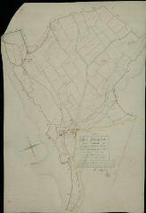 1 vue Cormenon : plans du cadastre napoléonien. Section A dite du Bourg - Plan parcellaire