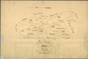 1 vue Cormeray : plans du cadastre napoléonien. Tableau d'assemblage