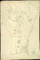 1 vue Cormeray : plans du cadastre napoléonien. Section D1 dite du château