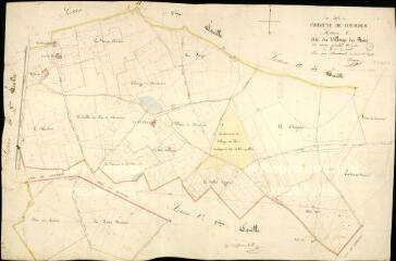 1 vue Couddes : plans du cadastre napoléonien. Section C1 dite du village des bois