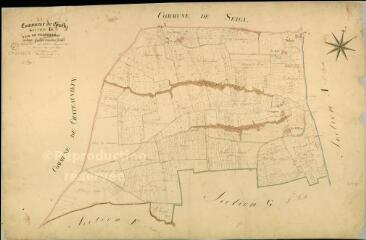 1 vue Couffy : plans du cadastre napoléonien. Section G2 dite de Villequemoy