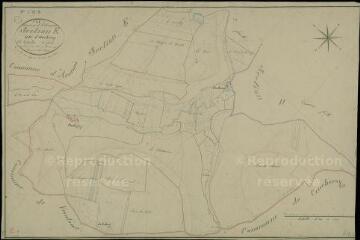 1 vue Coulommiers-la-Tour : plans du cadastre napoléonien. Section E1 dite d'Huchigny