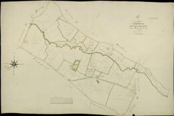 1 vue Cour-Cheverny : plans du cadastre napoléonien. Section H1 dite de la vernassière