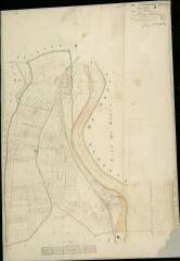 1 vue Courbouzon : plans du cadastre napoléonien. Section H dite du Château