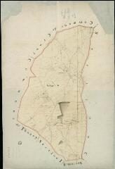 1 vue Dhuizon : plans du cadastre napoléonien. Section B