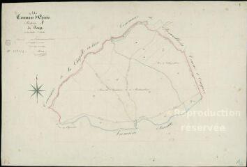 1 vue Epiais : plans du cadastre napoléonien. Section A2 dite du Bourg