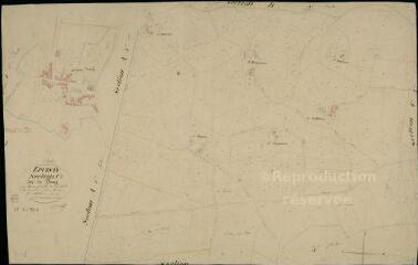 1 vue Epuisay : plans du cadastre napoléonien. Section C1 dite du Bourg