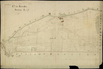 1 vue Faverolles : plans du cadastre napoléonien. Section A1