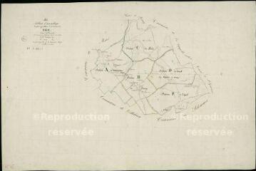 1 vue Faye : plans du cadastre napoléonien. Tableau d'assemblage