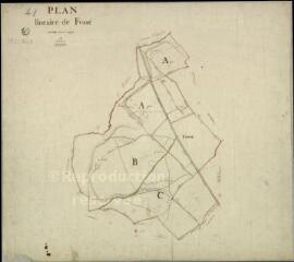 1 vue Fossé : plans du cadastre napoléonien. Plan linéaire