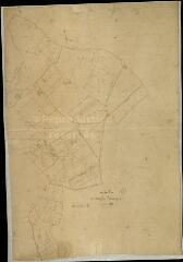 1 vue Fougères-sur-Bièvre : plans du cadastre napoléonien. Section D2