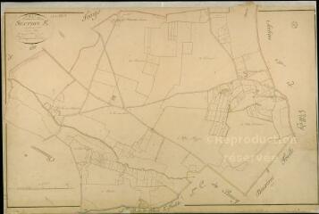 1 vue Fresnes : plans du cadastre napoléonien. Section E dite du gué aux chats