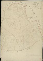 1 vue Hayes (Les) : plans du cadastre napoléonien. Section A2 dite du Bourg