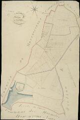 1 vue Hayes (Les) : plans du cadastre napoléonien. Section E2 dite du Ménage
