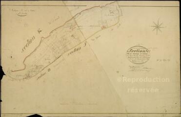1 vue Huisseau-sur-Cosson : plans du cadastre napoléonien. Section N3 dite du château de Croteau