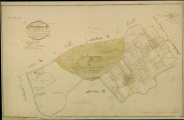 1 vue Huisseau-sur-Cosson : plans du cadastre napoléonien. Section Q dite du Richebourg