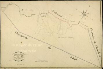 1 vue  - Huisseau-sur-Cosson : plans du cadastre napoléonien. Section R dite de la Forêt de Boulogne (ouvre la visionneuse)