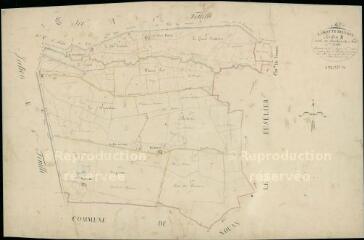 1 vue Lamotte-Beuvron : plans du cadastre napoléonien. Section B dite de la Porcherie