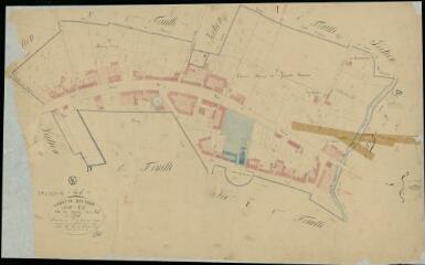 1 vue Lamotte-Beuvron : plans du cadastre napoléonien. Section C1 dite du Bourg