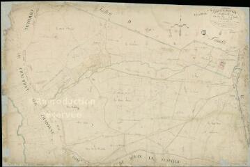 1 vue Lamotte-Beuvron : plans du cadastre napoléonien. Section E dite du Parc