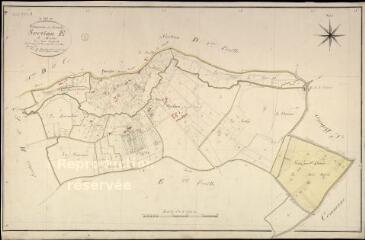 1 vue Landes-le-Gaulois : plans du cadastre napoléonien. Section E1 dite de moulins