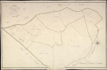 1 vue Landes-le-Gaulois : plans du cadastre napoléonien. Section E2 dite de moulins