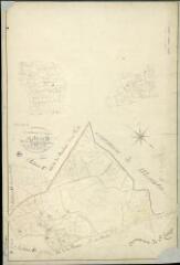 1 vue Langon : plans du cadastre napoléonien. Section D1 dite du Bourg