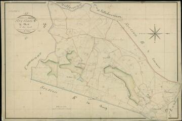 1 vue Lanthenay : plans du cadastre napoléonien. Section A dite de Meu