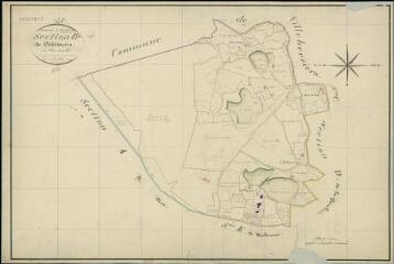 1 vue Lanthenay : plans du cadastre napoléonien. Section B dite de Courmain