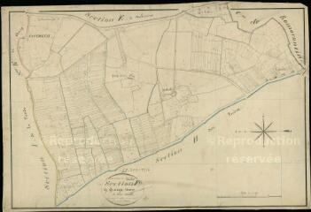 1 vue Lanthenay : plans du cadastre napoléonien. Section F dite de Grange Neuve