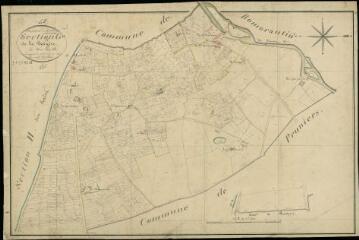 1 vue Lanthenay : plans du cadastre napoléonien. Section G dite dela Bruyère