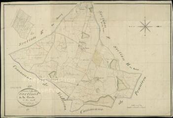1 vue Lanthenay : plans du cadastre napoléonien. Section I dite de la Lande