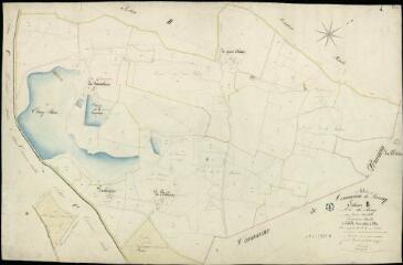 1 vue Lassay : plans du cadastre napoléonien. Section B3 dite du Bourg