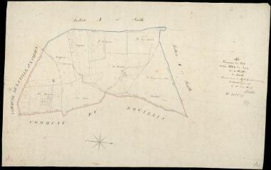 1 vue Lisle : plans du cadastre napoléonien. Section A2 dite du perche