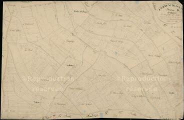 1 vue Lunay : plans du cadastre napoléonien. Section D1 dite de villeprovert