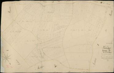 1 vue Lunay : plans du cadastre napoléonien. Section I2 dite de la barre