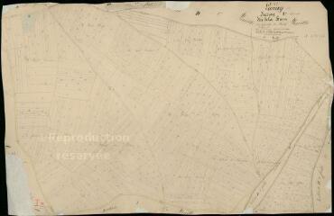 1 vue Lunay : plans du cadastre napoléonien. Section I3 dite de la barre