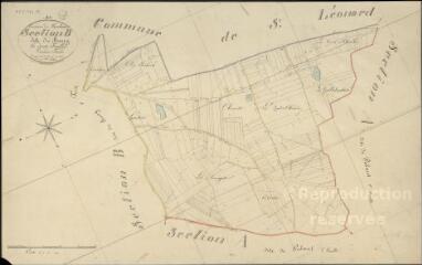 1 vue  - Marchenoir : plans du cadastre napoléonien. Section B2 dite du bourg (ouvre la visionneuse)