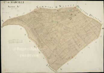 1 vue Marcilly-en-Beauce : plans du cadastre napoléonien. Section A1