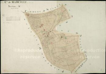 1 vue Marcilly-en-Beauce : plans du cadastre napoléonien. Section A2